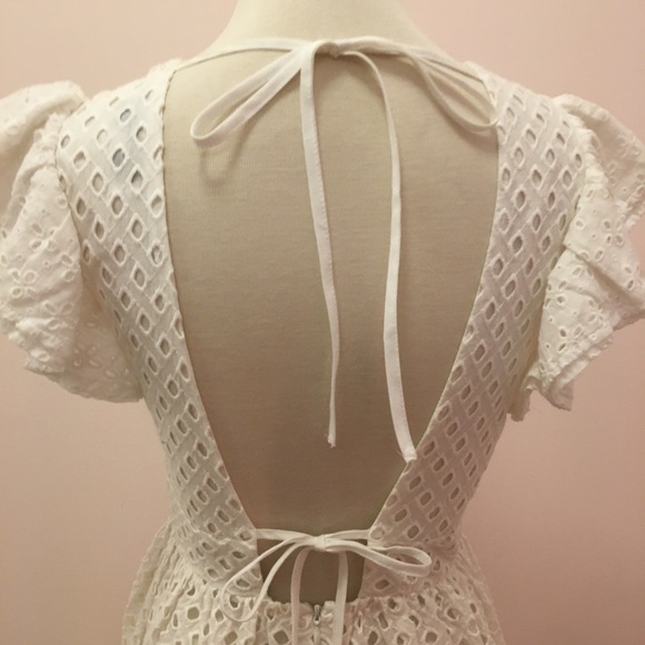 White Eyelet Dress - Picture 5 of 5